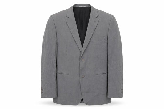 Skopes Men's Grey Striped Blazer, Size 44R, Classic Style