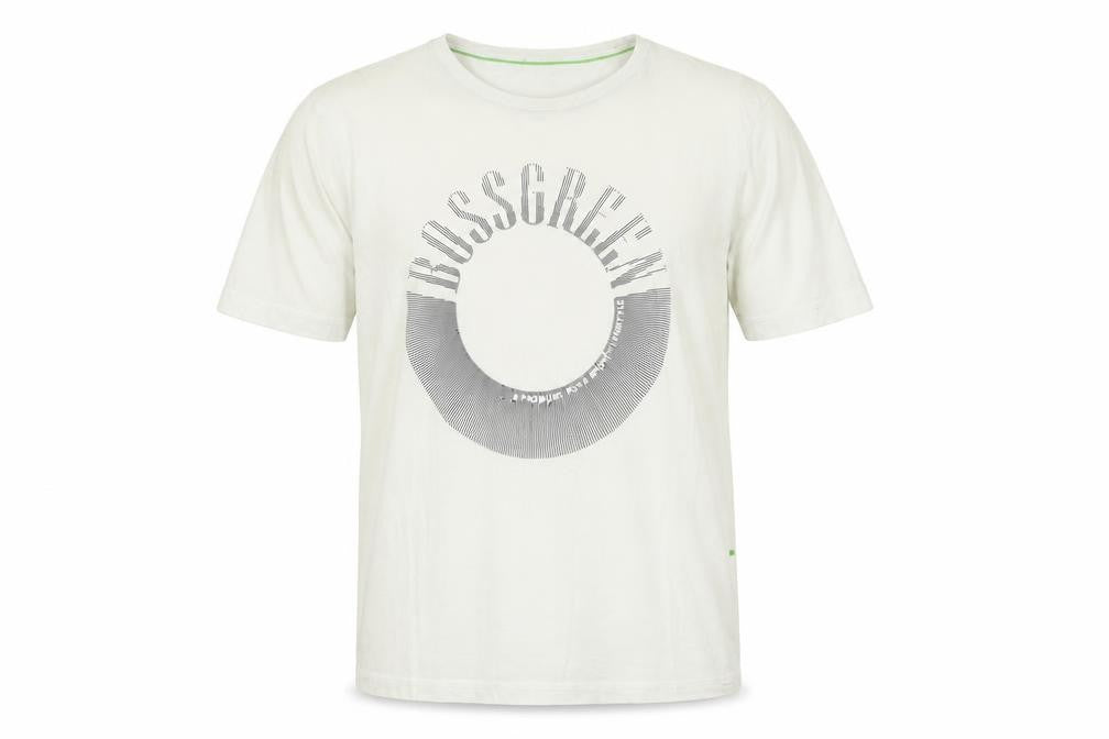 Hugo Boss Men's White Graphic Print T-Shirt, Size M
