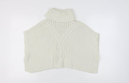 Gap Girls Ivory Cape Knit Sleeveless Jumper, Size S