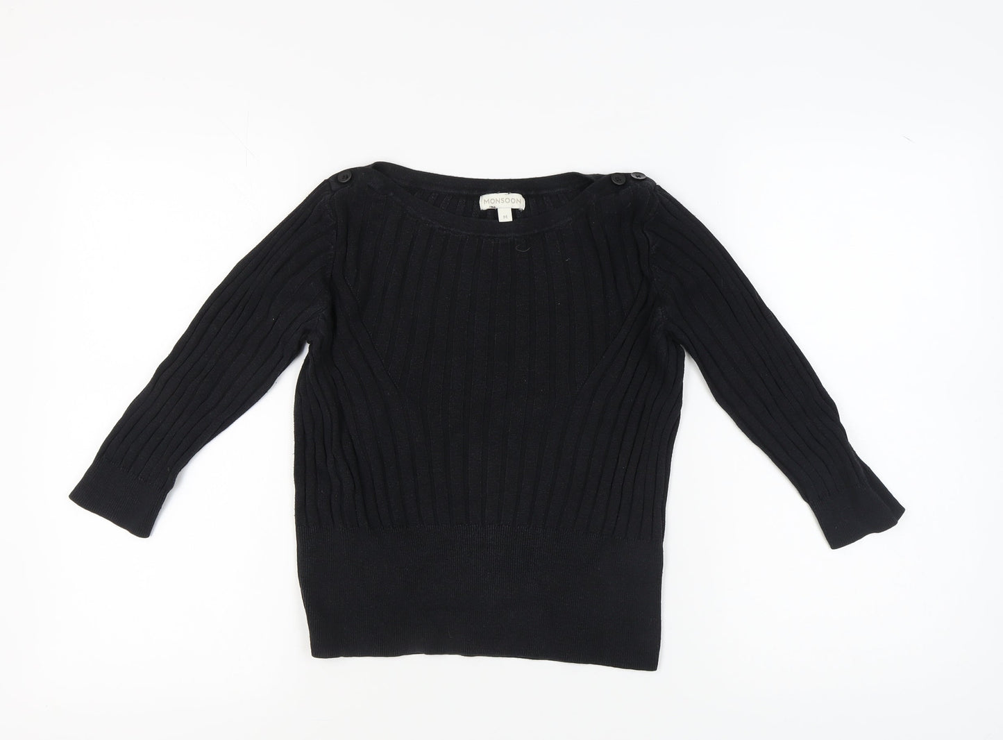 Monsoon Women's Black Pullover Jumper Size M