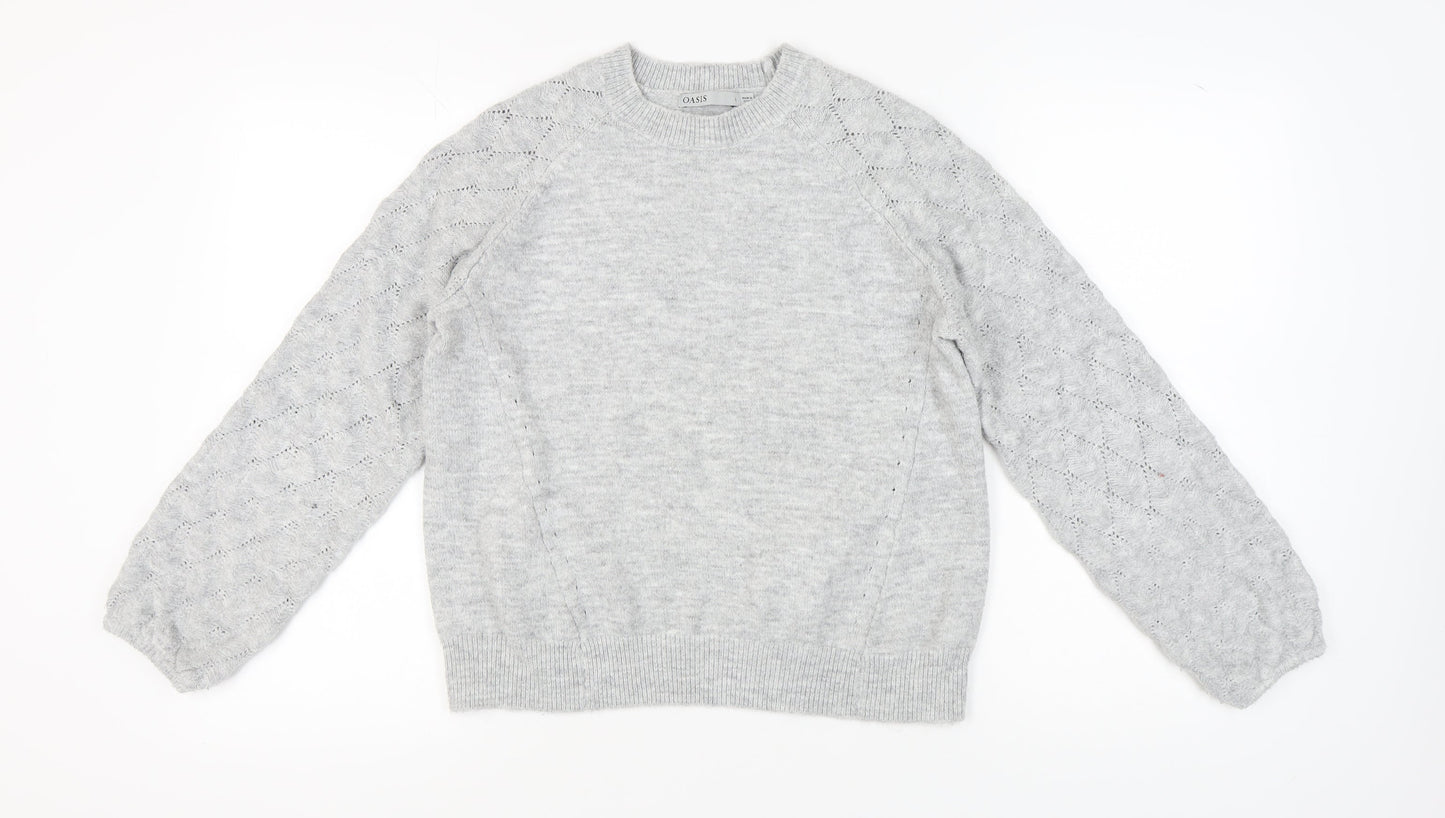 Oasis Women's Grey Pullover Jumper L