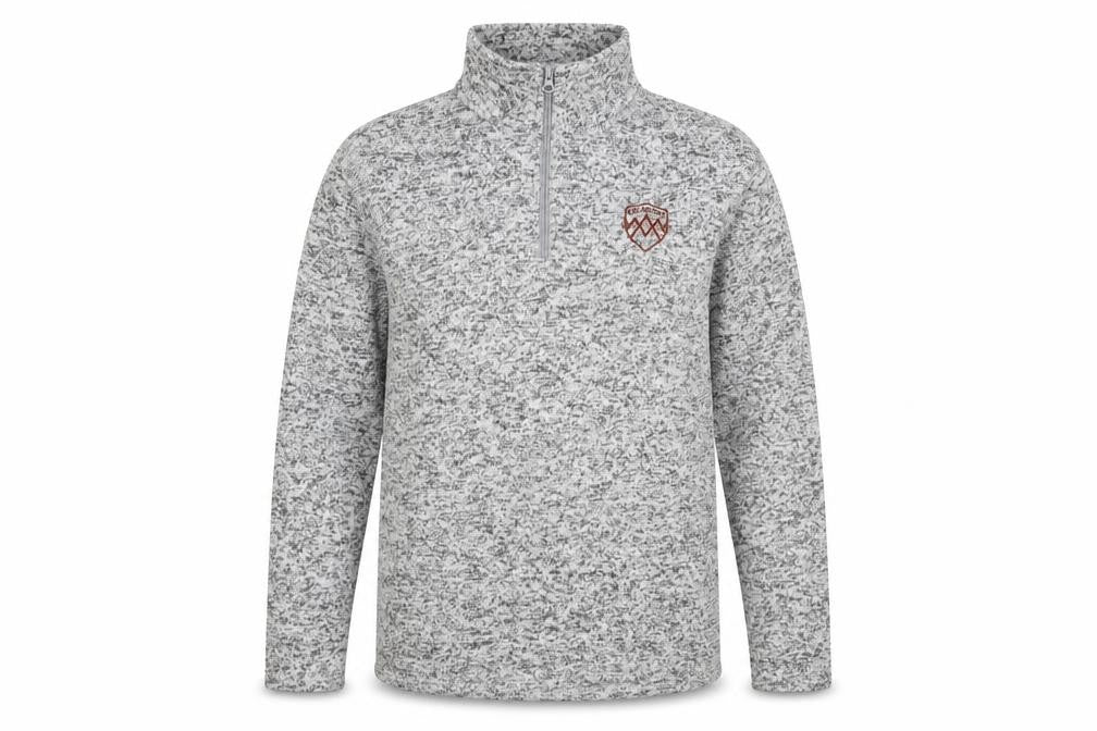 Atlas for Men Grey 1/4 Zip Sweatshirt - L