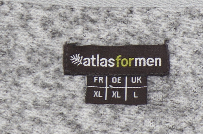 Atlas for Men Grey 1/4 Zip Sweatshirt - L