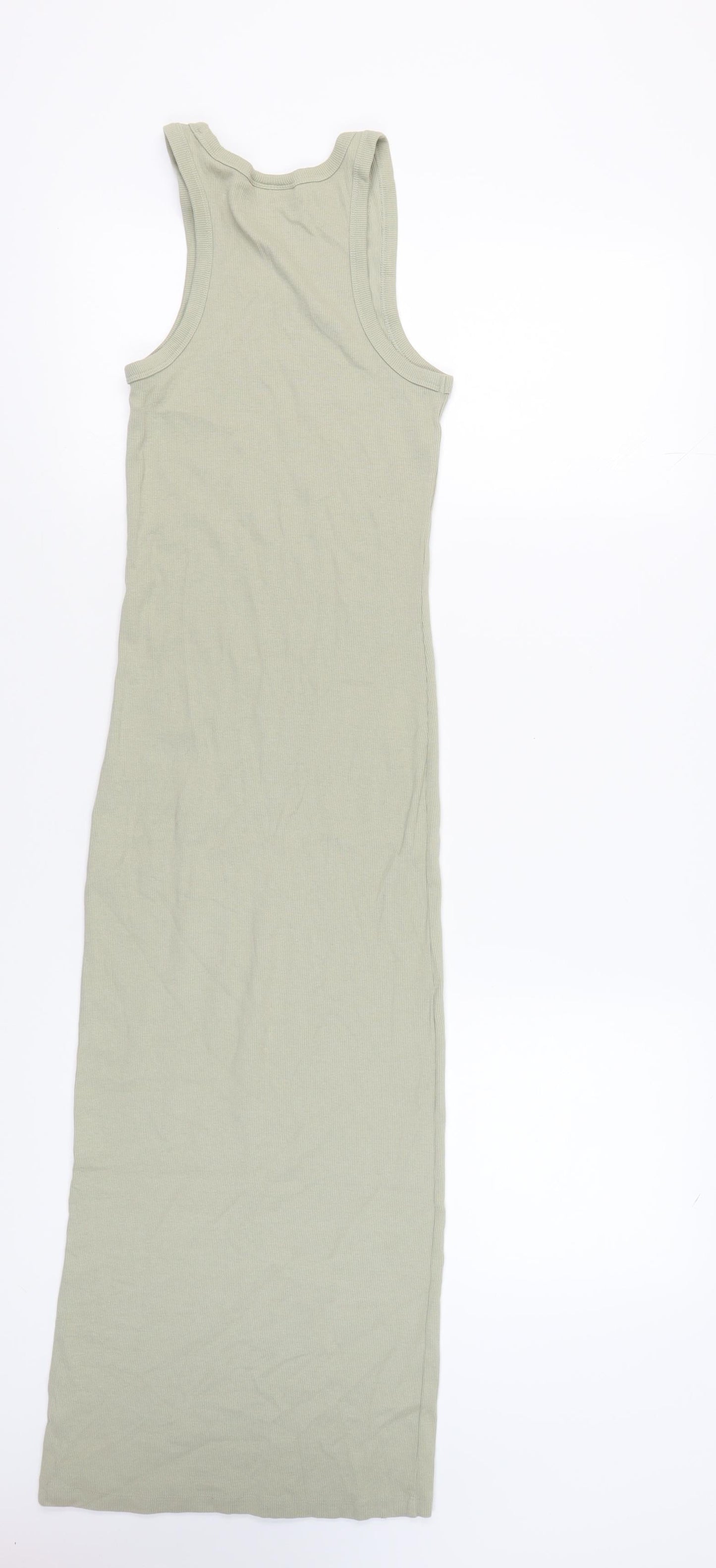 Weekday Women's Green Long Tank Dress Size S