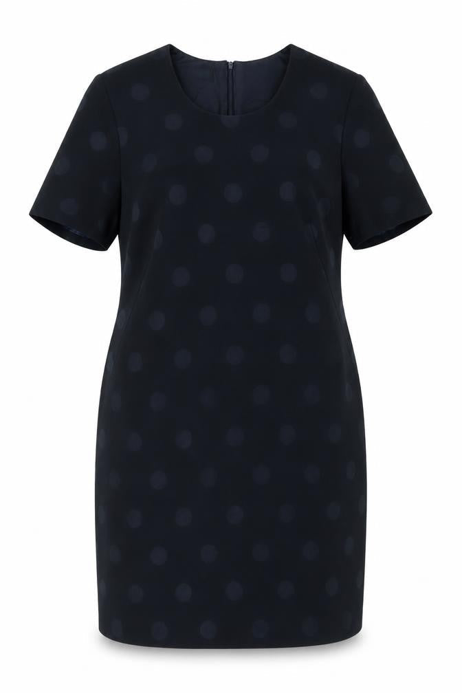 Sporting Women's Black Polka Dot Sheath Dress Size 18