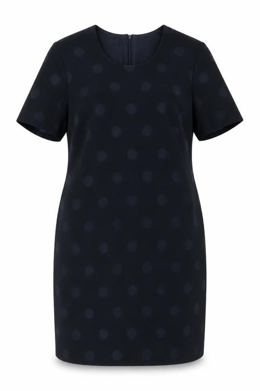 Sporting Women's Black Polka Dot Sheath Dress Size 18