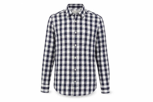 River Island Men's Blue Check L Casual Shirt