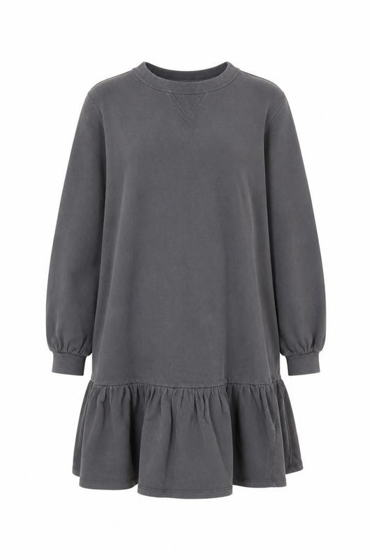 John Lewis Grey XS Shift Dress, Casual, Long Sleeve