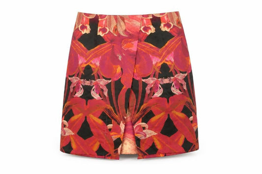 Ted Baker Women's Multicoloured Floral A-Line Skirt - L