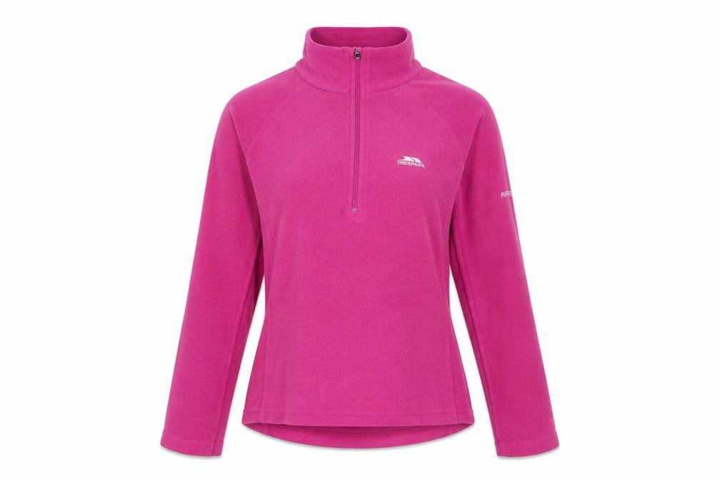 Trespass Pink Fleece Sweatshirt M Lightweight Zip