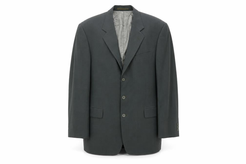 Van Gils Men's Grey Wool Blazer, 42R, Formal Attire