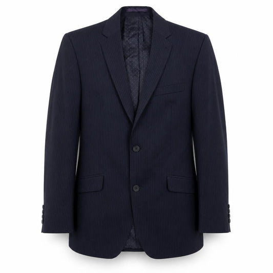 Jasper Conran Men's Blue Striped Suit Jacket, Size 38, Regular Fit