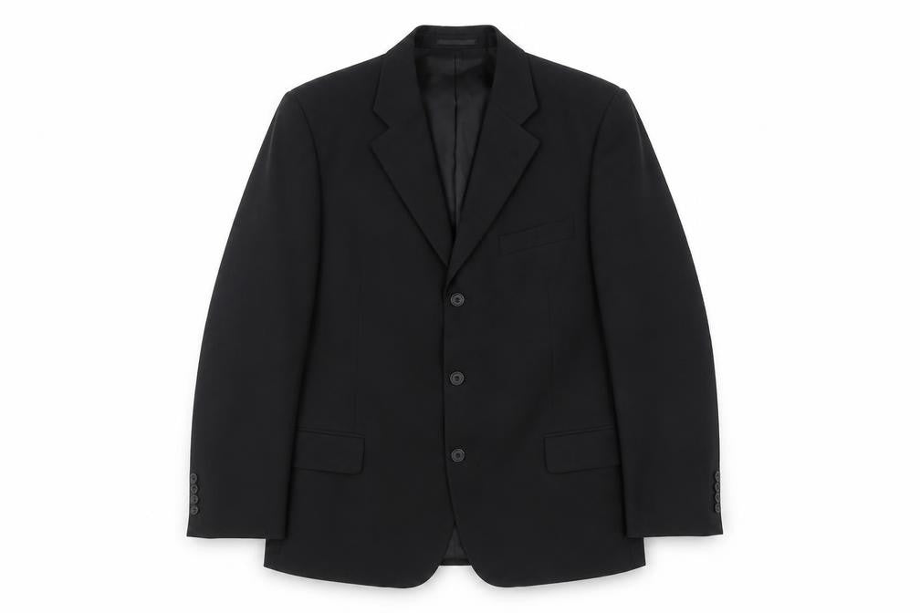 Magee Men's Black Blazer 42.5R Notch Lapel Formal Jacket