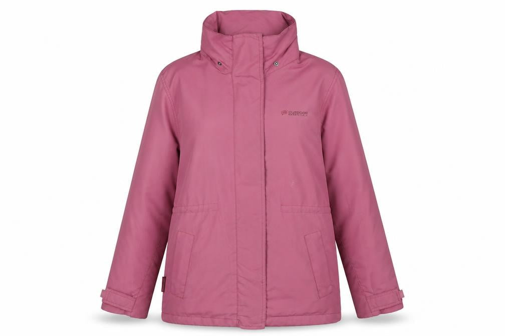 Outdoor Essentials Women's Pink Parka Jacket Size 14