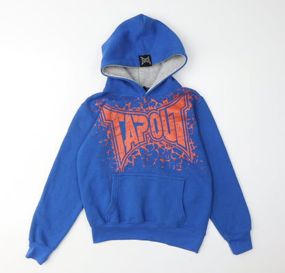 Additional front view of Tapout boys’ blue pullover hoodie -, size 7-8, years