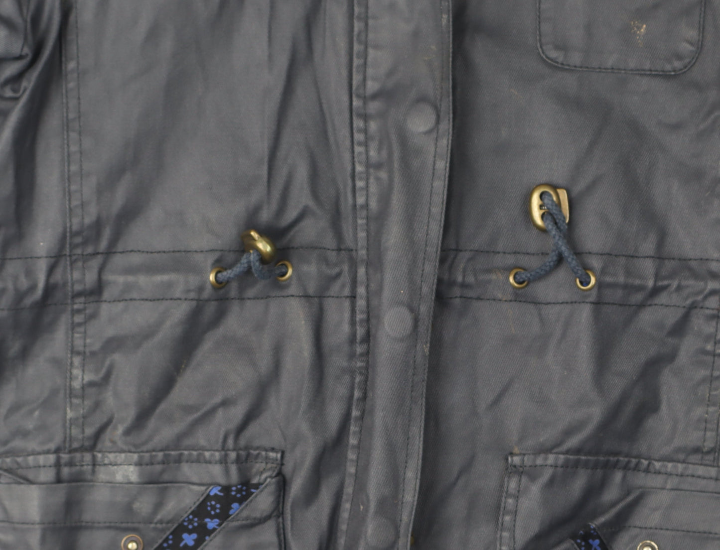 Yumi Women's Black Anorak Jacket Size 8 with Pockets