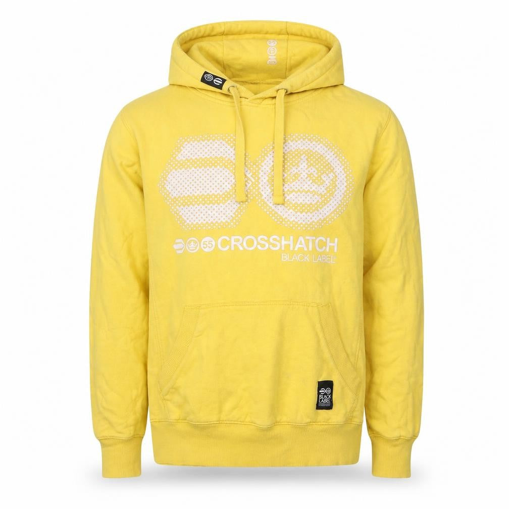 Crosshatch Men’s Yellow Pullover Hoodie - Large