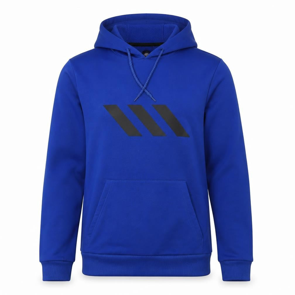 Adidas Men's Blue S Hoodie, Pullover with Logo, Gym Wear