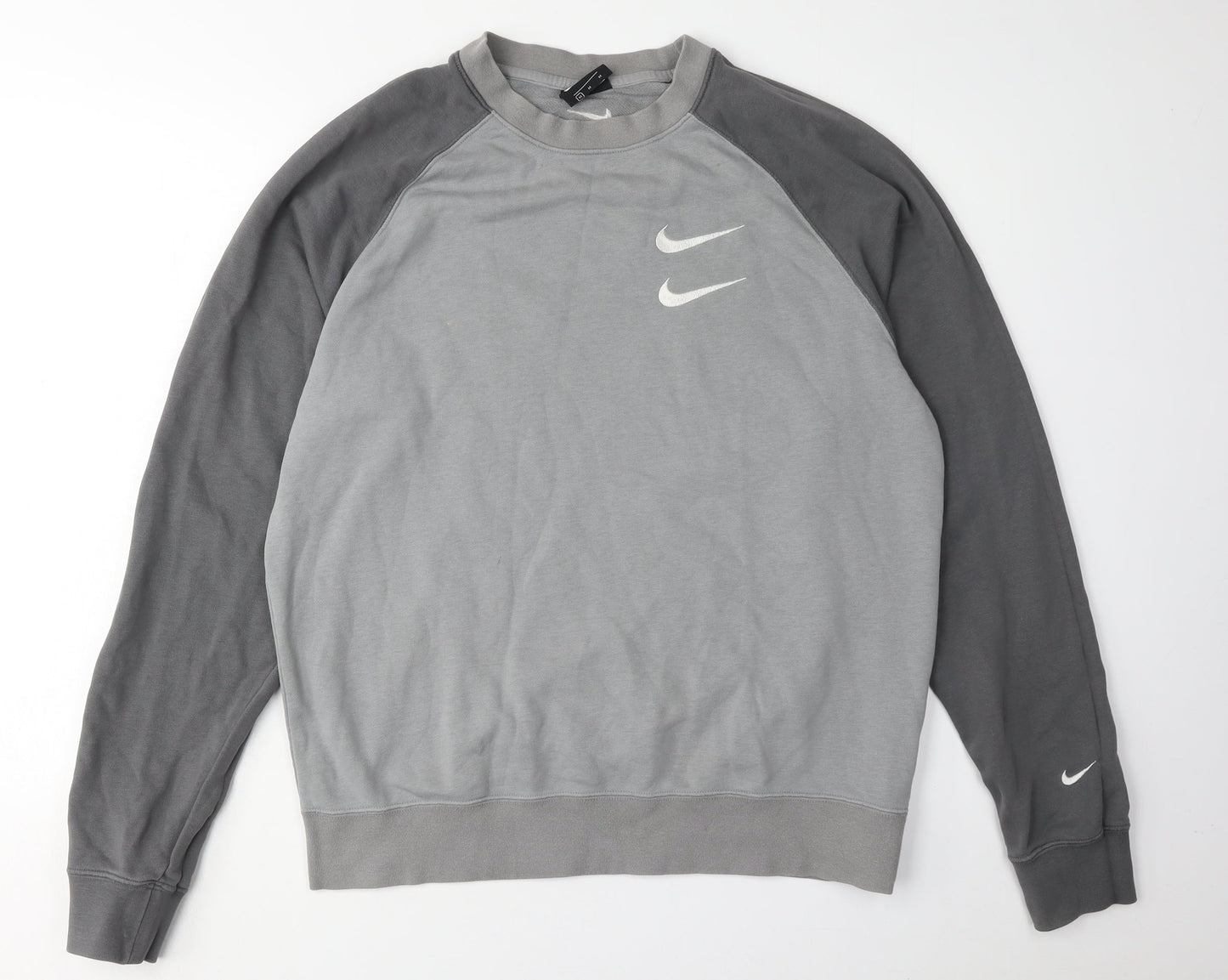 Nike Men's Grey Logo Sweatshirt M