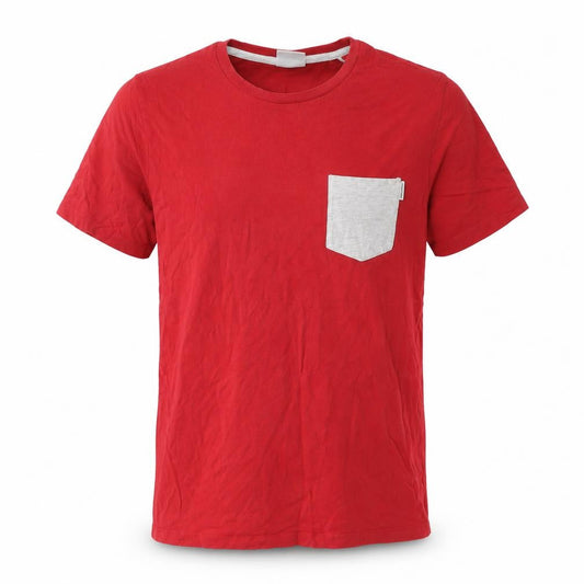 Jack & Jones Men's Red Small Crew Neck T-Shirt