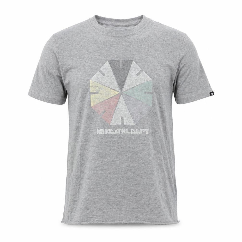 Nike Men's Grey Graphic Print T-Shirt Size S