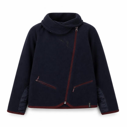 Front view of Decathlon Blue girls’ fleece jacket age 8 - warm & cosy