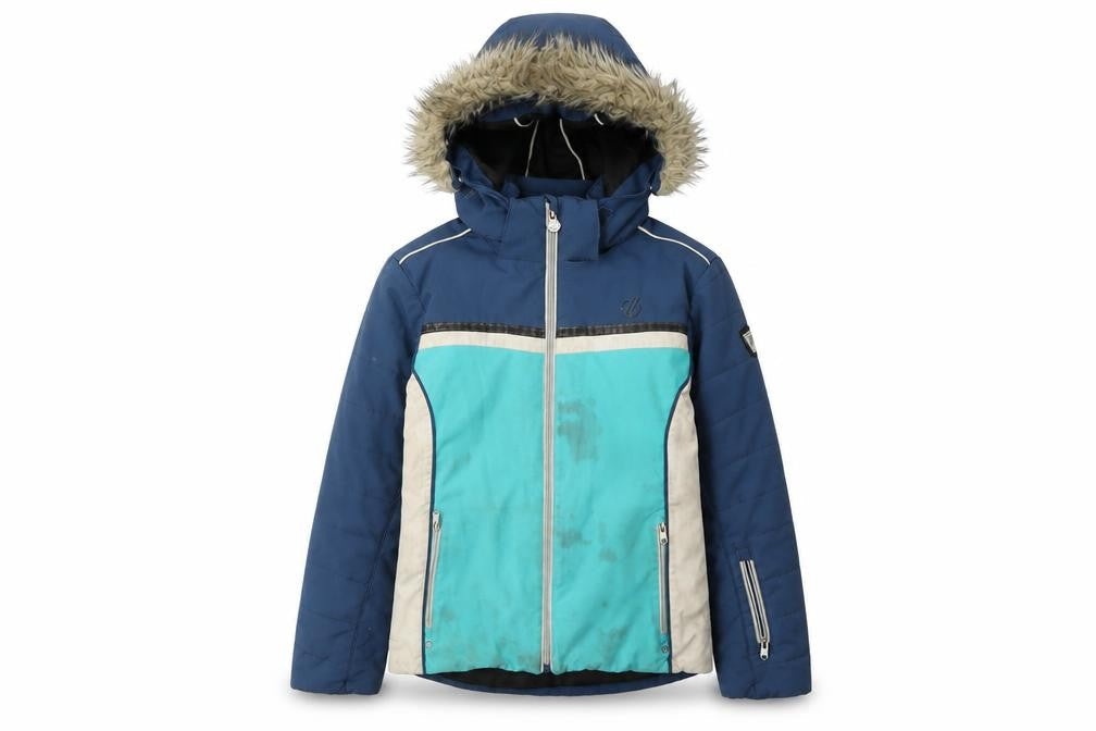 Dare2b Boys Blue Ski Jacket 9-10Y Winter Hooded