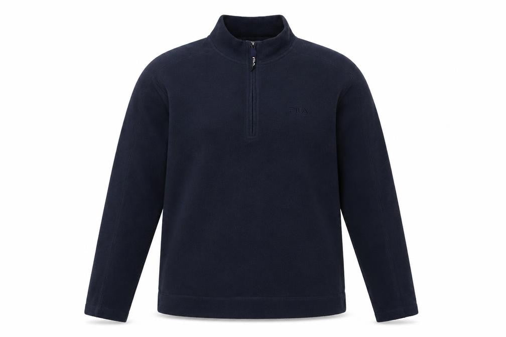 FILA Unisex Blue Pullover Sweatshirt, Size S