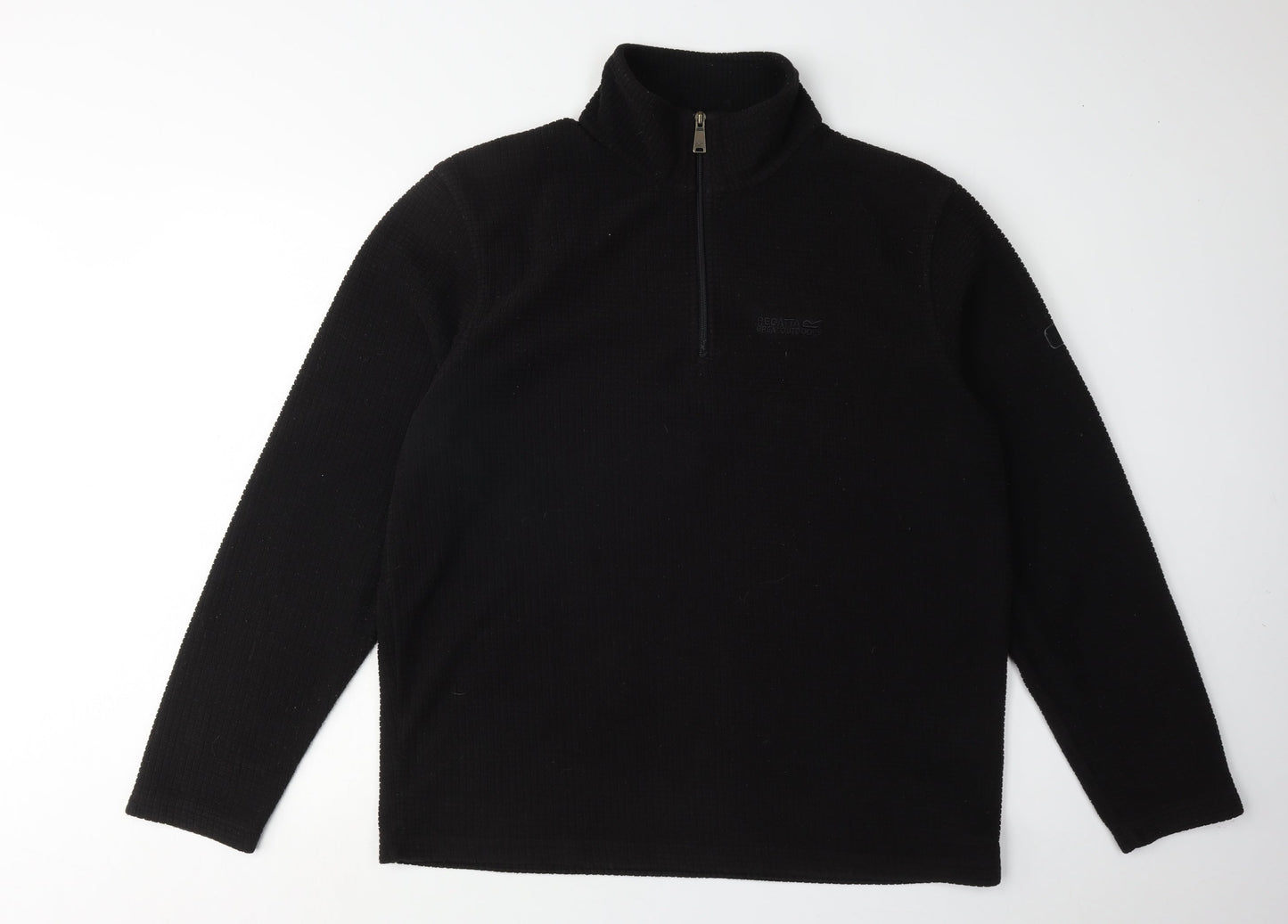 Regatta Black Men's Fleece 1/4 Zip Sweatshirt L