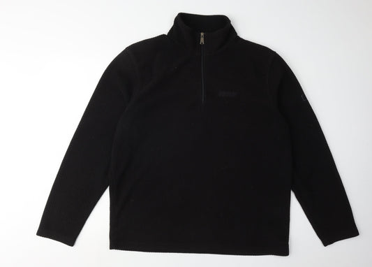 Regatta Black Men's Fleece 1/4 Zip Sweatshirt L