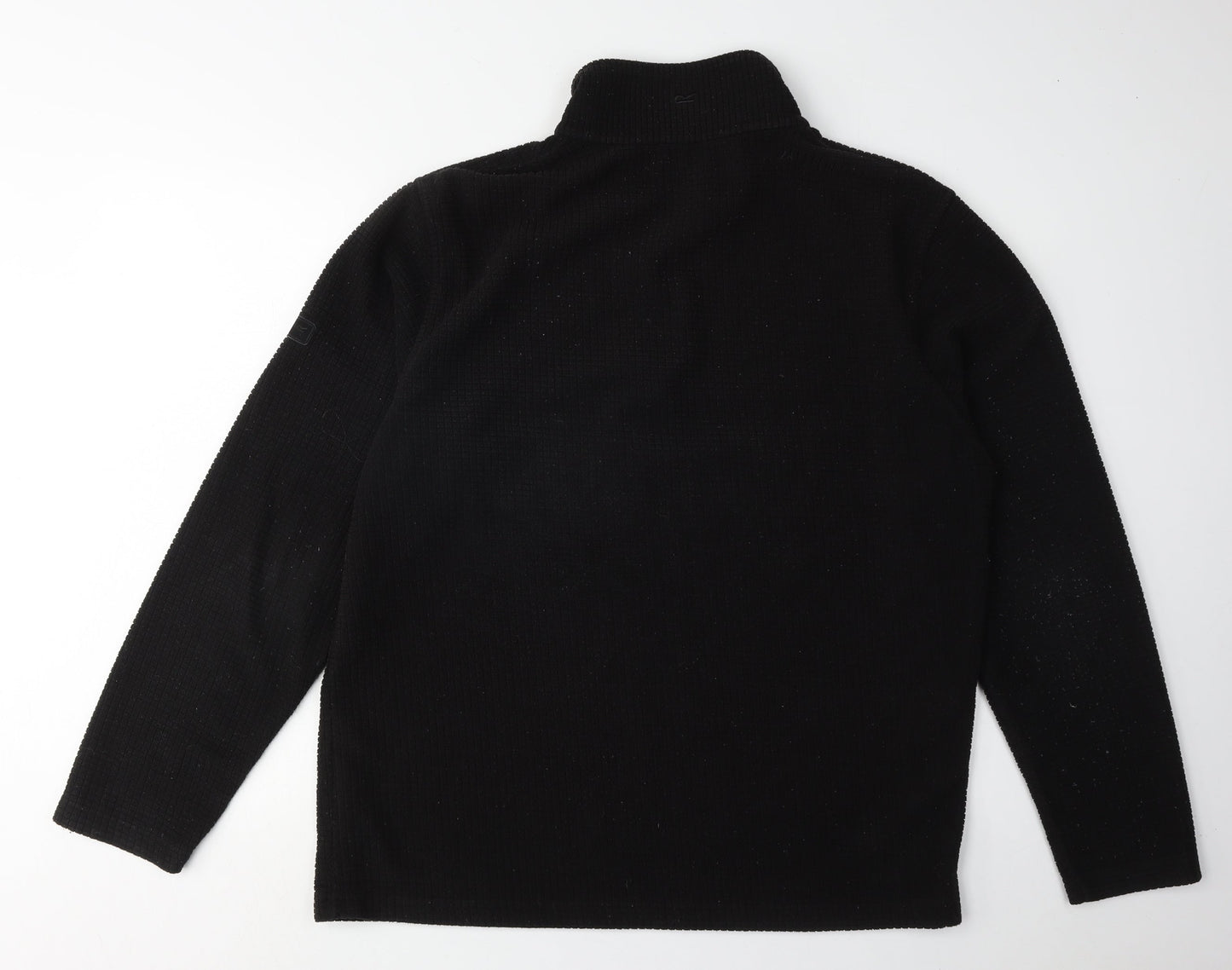 Regatta Black Men's Fleece 1/4 Zip Sweatshirt L
