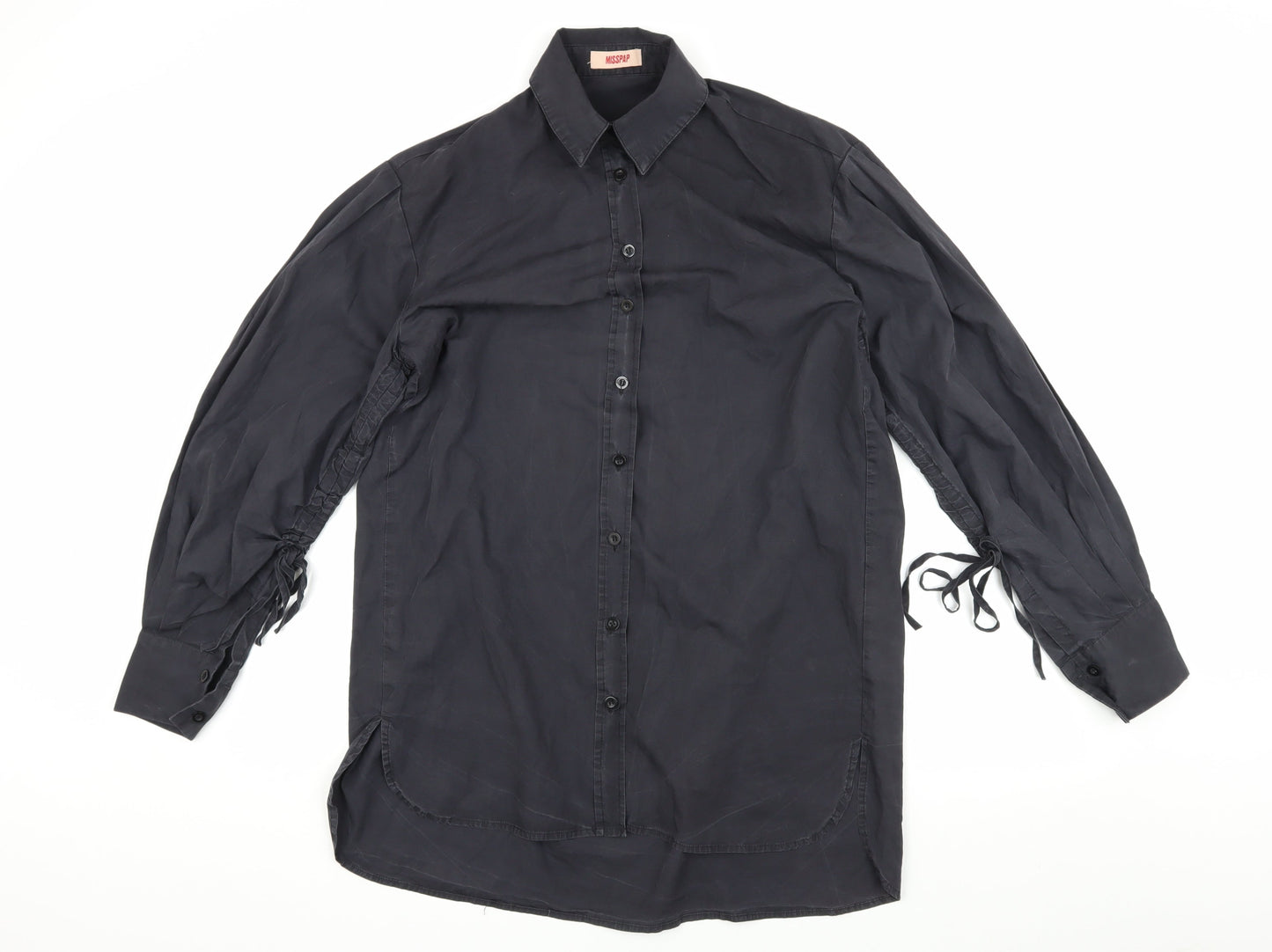 MISSPAP Women's Black Button-Up Shirt Size 10