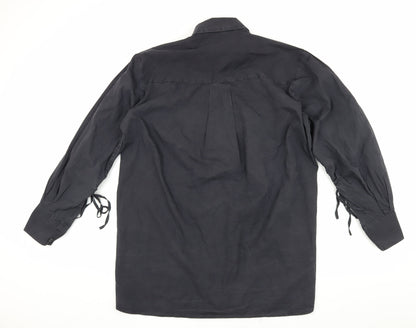 MISSPAP Women's Black Button-Up Shirt Size 10