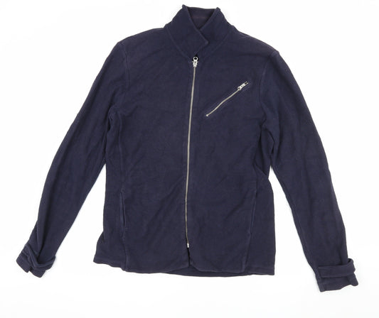 Les Basics Men's Blue Medium Cotton Jacket