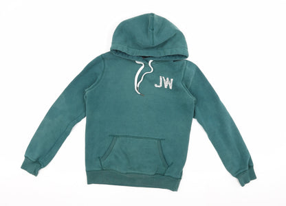 Jack Wills Women's Green Pullover Hoodie UK Size 10