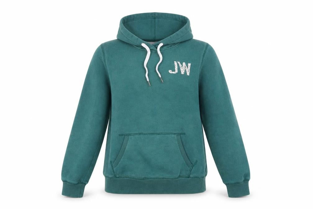 Jack Wills Women's Green Pullover Hoodie UK Size 10