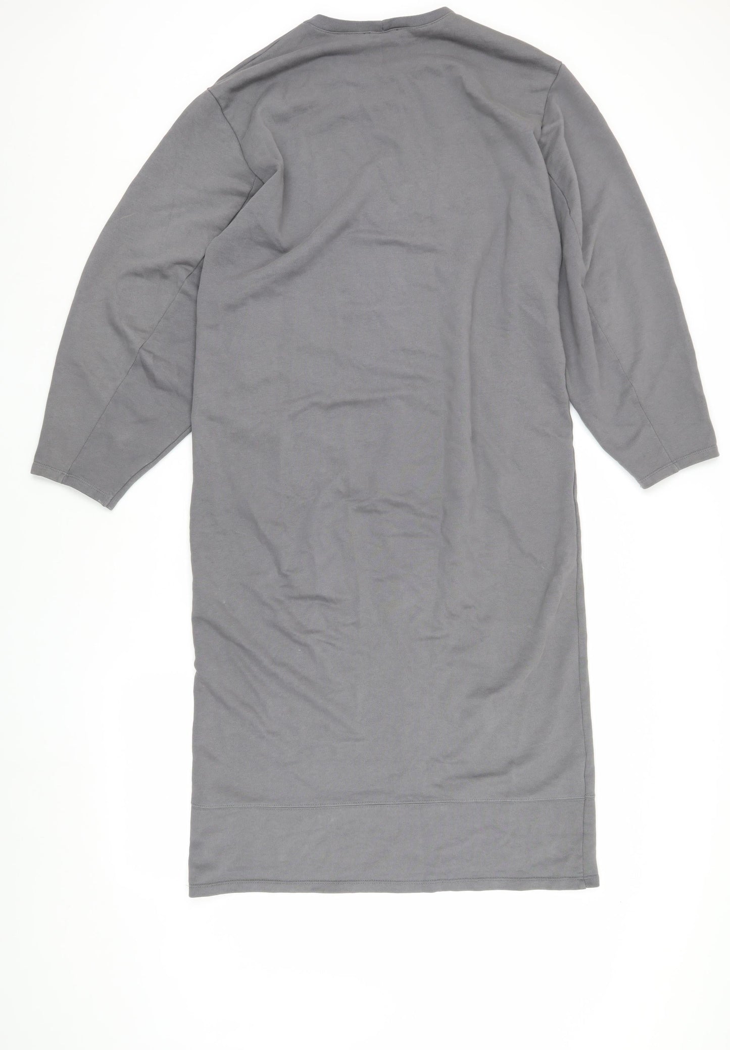 Zara Women’s Grey Long Sleeve Jersey Dress - M