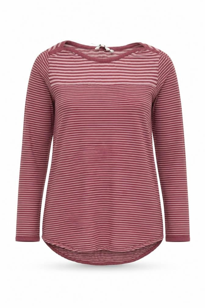 FatFace Women's Red Striped T-Shirt Size 8