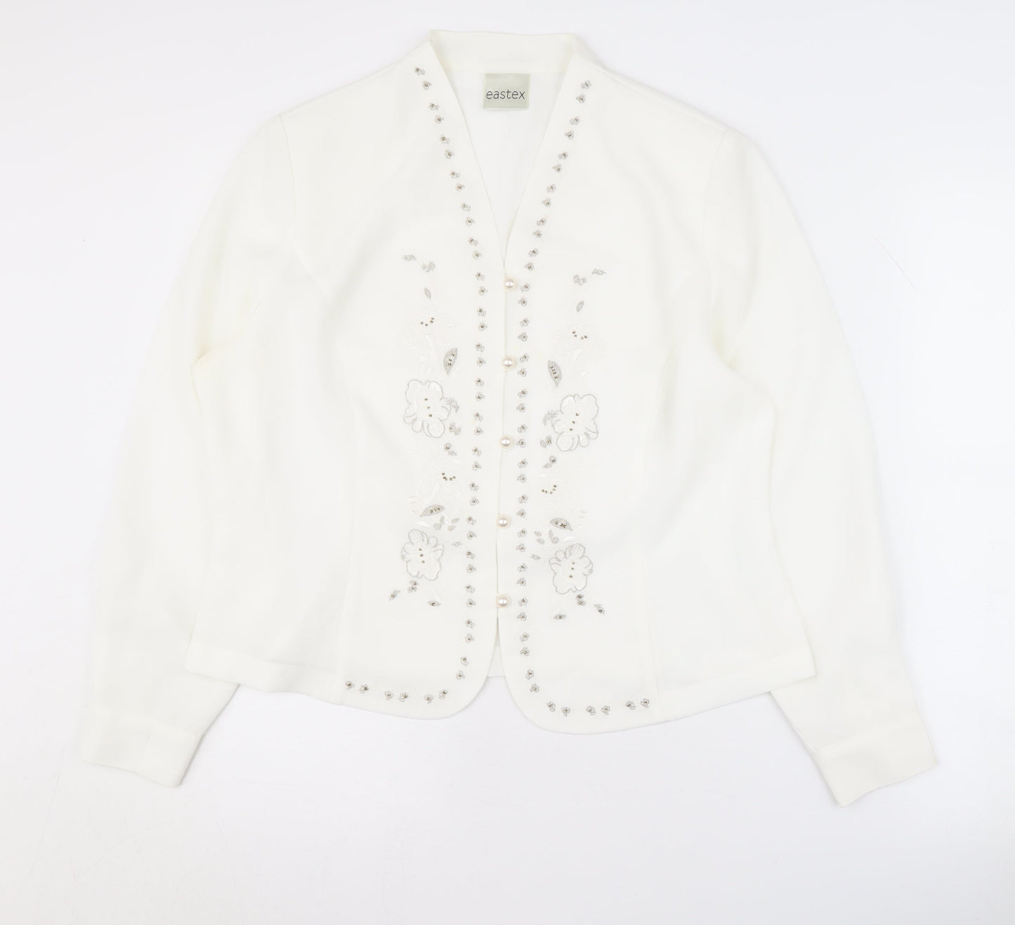 Eastex Women’s White Suit Jacket Size 14