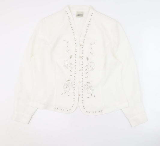Eastex Women’s White Suit Jacket Size 14