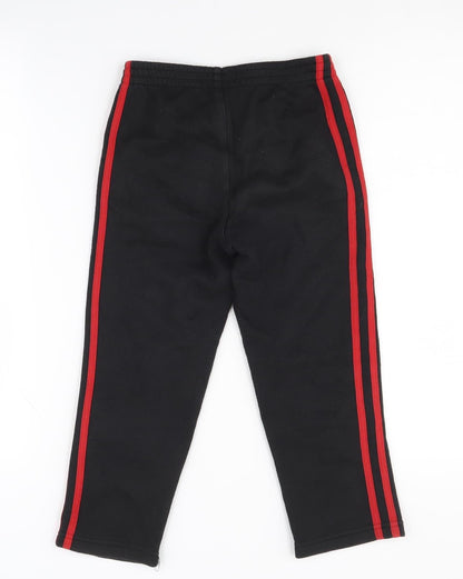 Back view of Adidas boys’ black track pants -, size 10, regular fit