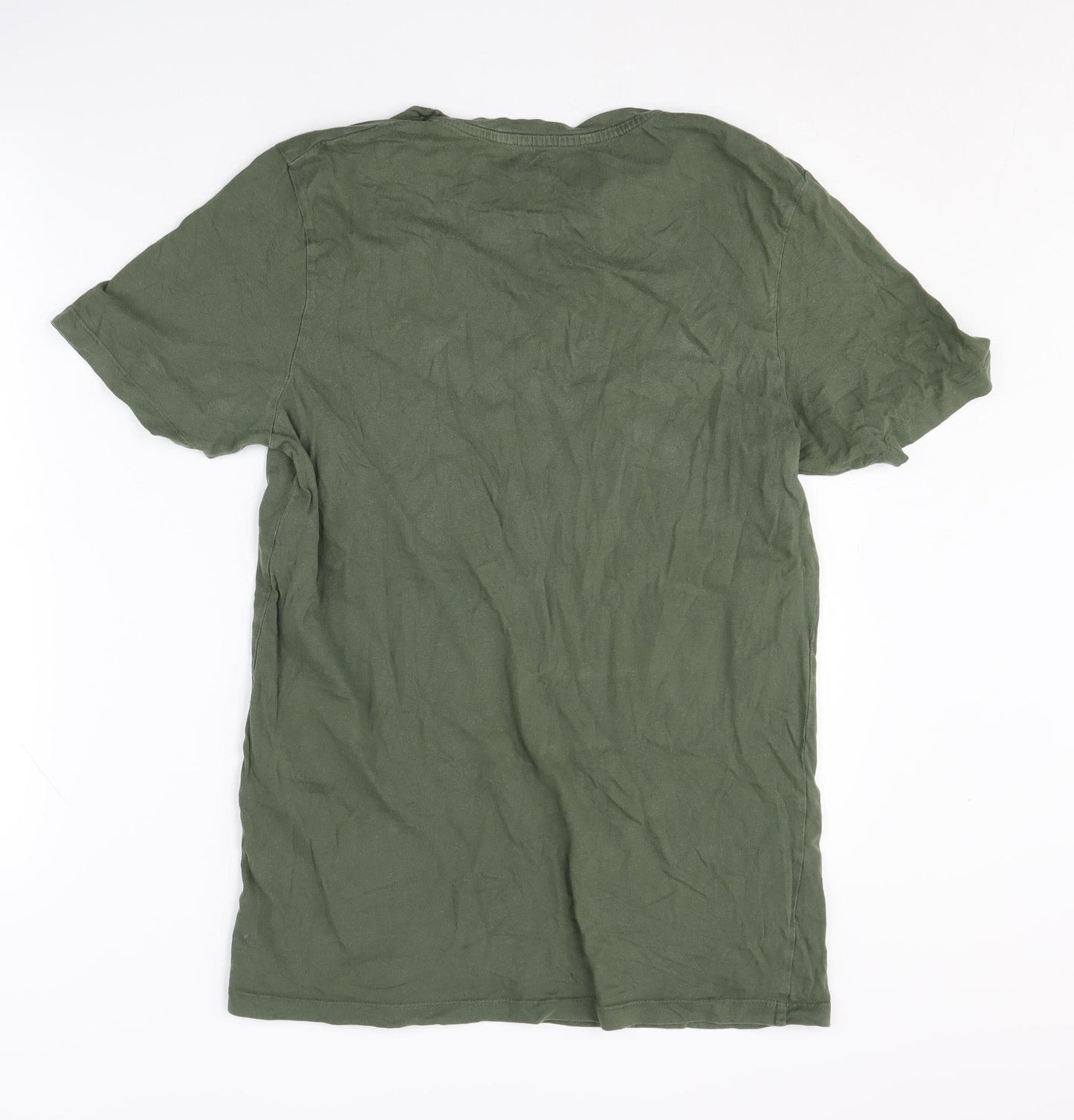 Jack & Jones Green Men's Graphic Tee L Cotton