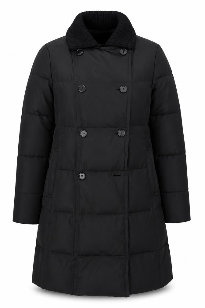 DKNY Women's Black Puffer Coat Size M, Winter, Casual
