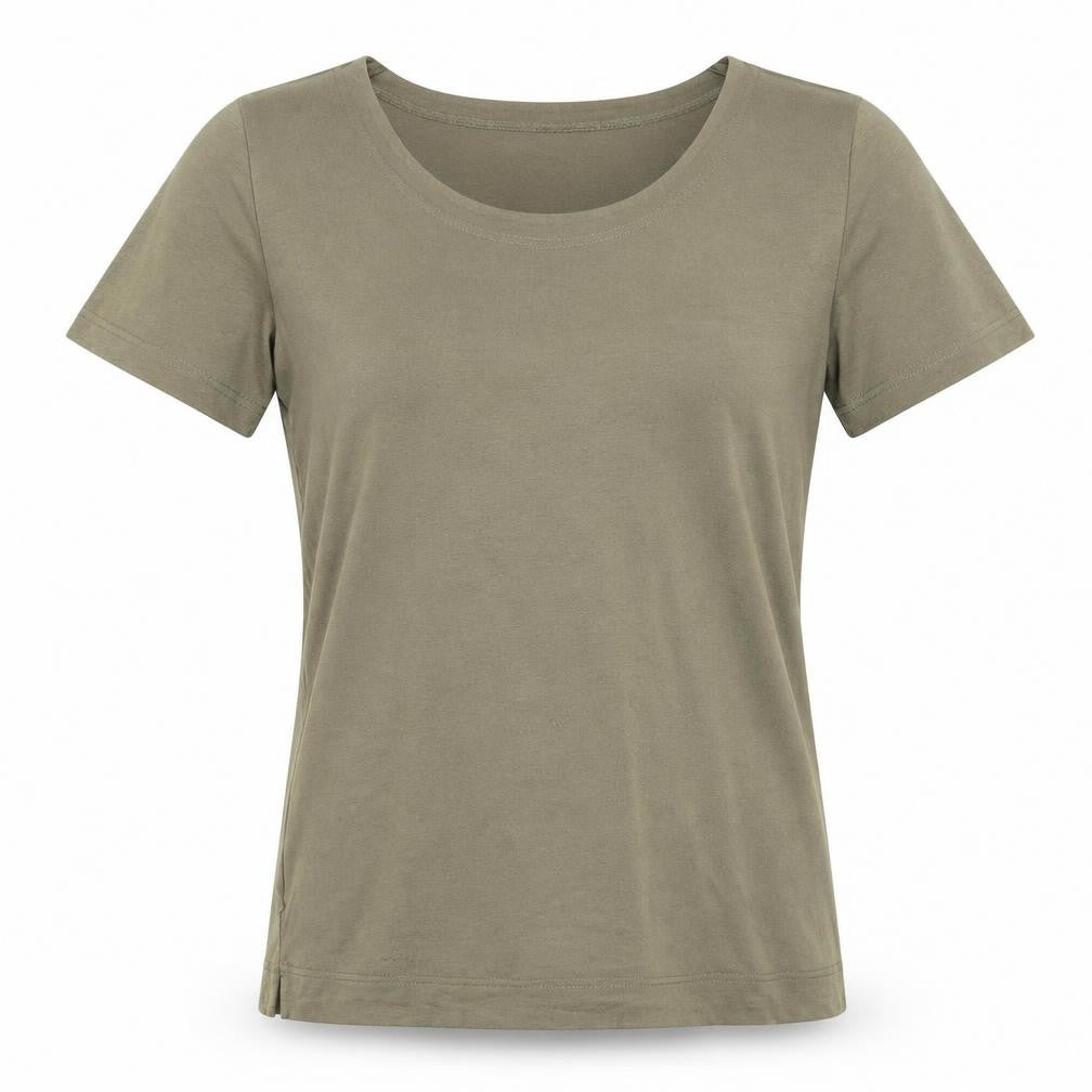 Alexon Women's Green Round Neck T-Shirt