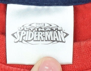 Preloved Marvel Boys Red Spider-Man T-Shirt 3-4 Years - Label