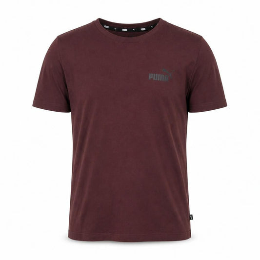 Puma Men's Red Medium Crew Neck Solid T-Shirt