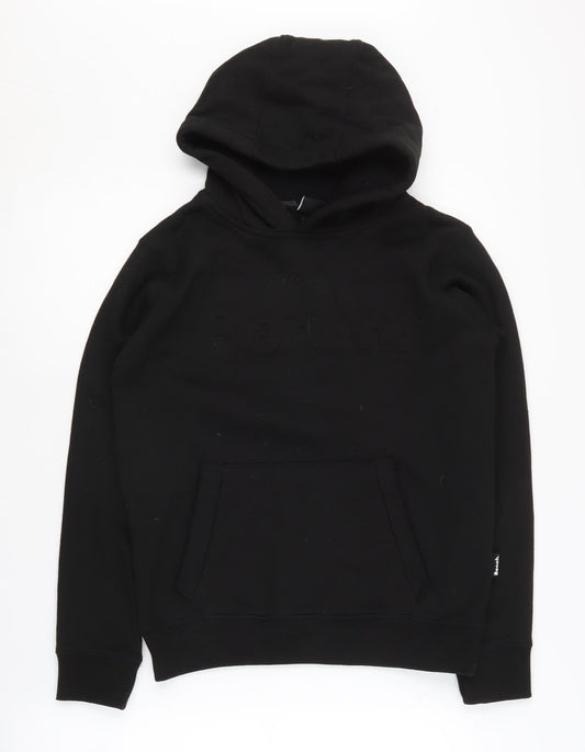 Bench Boys Black Pullover Hoodie 11-12 Years with Logo