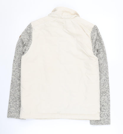 Back view of Regatta girls’ beige basic jacket, 13 years, winter, polyester