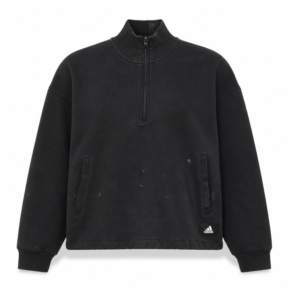 Adidas Women's Black Sweatshirt S Long Sleeve Zip