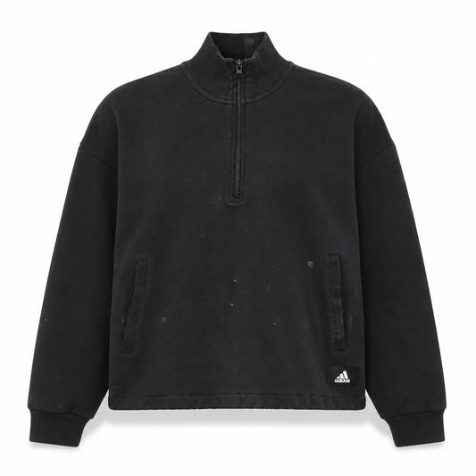 Adidas Women's Black Sweatshirt S Long Sleeve Zip
